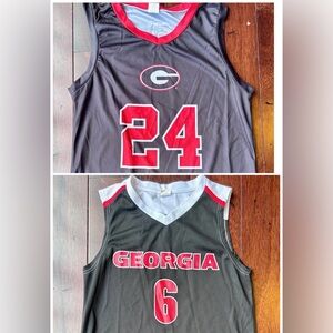 Georgia Bulldogs Basketball Jerseys — Black & Red